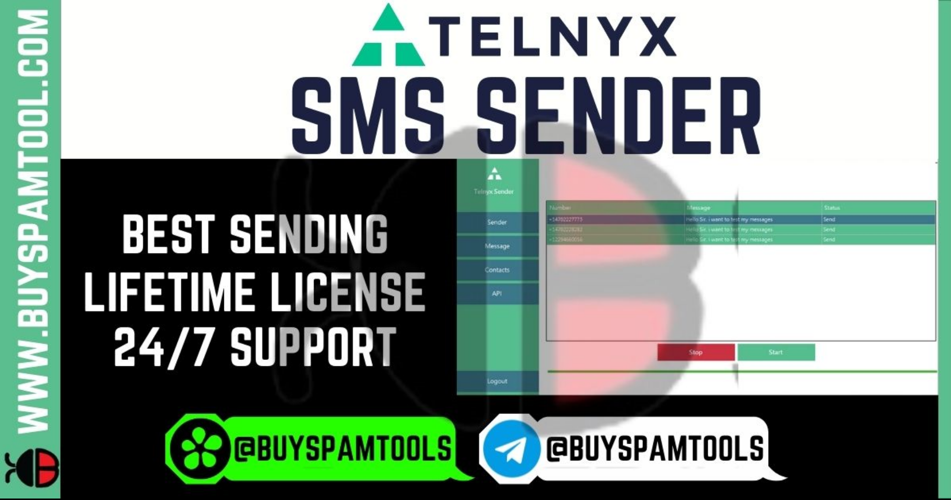 Telnyx SMS Sender | SMS Spamming Tool | Buy Spam Tool
